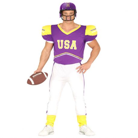 Déguisement Quarterback pour Homme Couleur Violet