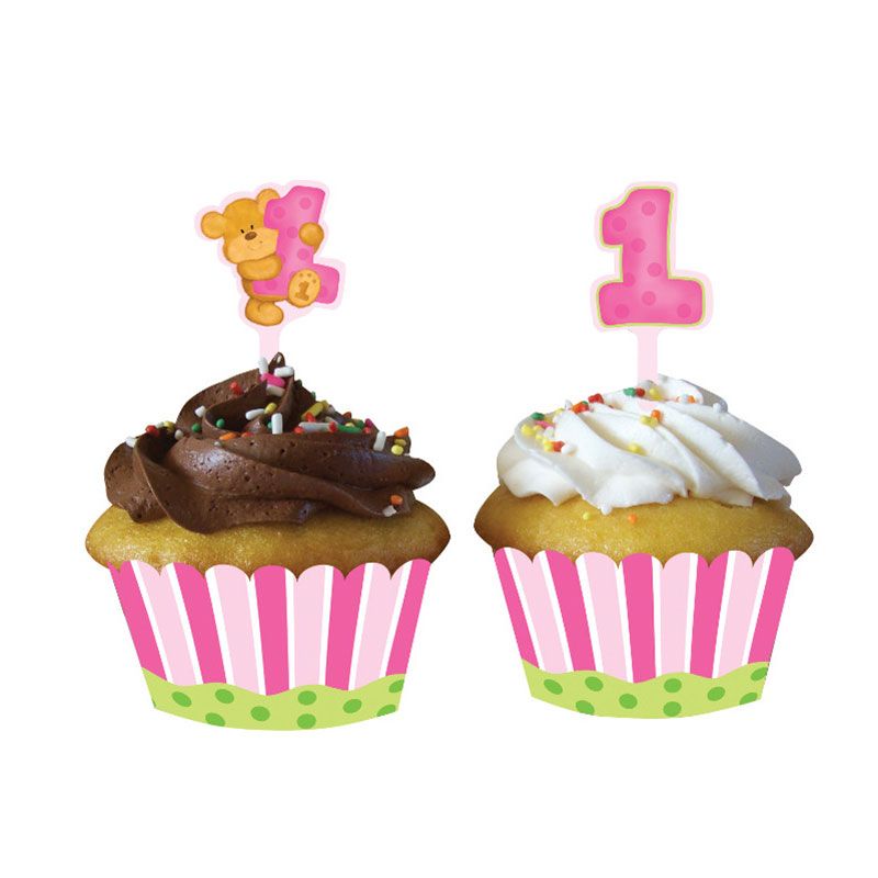 Kit Cupcakes Premier Anniversaire Fille Fetemix