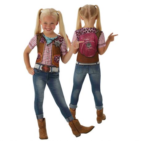 T-Shirt Déguisement de CowGirl Enfant