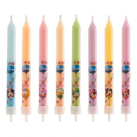 8 Bougies en forme de Mickey Mouse et ses Amis 9 cm