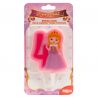 Bougie de Princesse Nº4 de 7 cm 2D