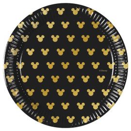 Assiettes Mickey Gold