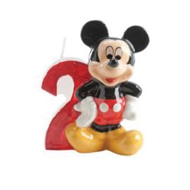 Bougie Nombre 2 Mickey Mouse