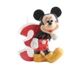 Bougie Nombre 3 Mickey Mouse