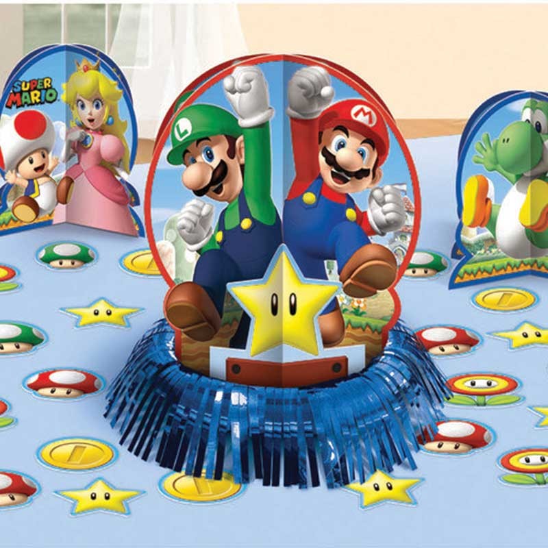 Kit De Decoration Pour Table Super Mario