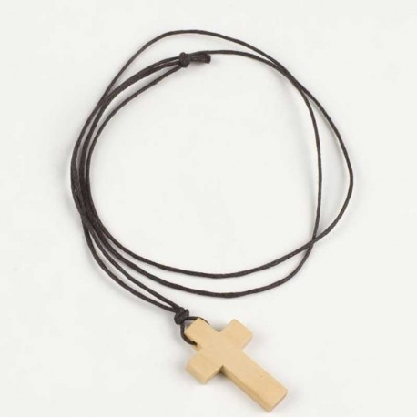 Pendentif Croix en Bois