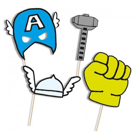 Accessoires pour Photobooth Avengers Comics