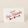 5 Cartes Prédécoupées Feliz San Valentín 5 x 3,5 cm