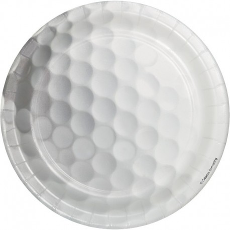 8 Assiettes Golf 18 cm