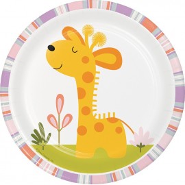 Assiettes Jungle avec Girafe