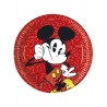 8 Assiettes Mickey Super Cool 23 cm