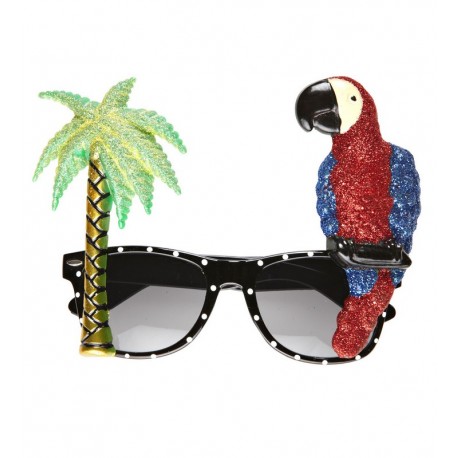 Lunettes Tropicales avec Perroquet