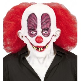 Masque de Clown Goofy avec Cheveux et Cou