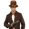 Chapeau Haut-de-forme avec Lunettes Steampunk en Feutre