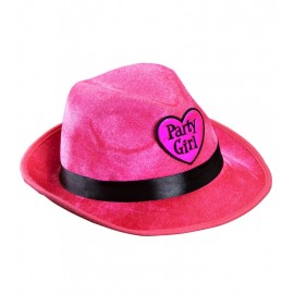 Fedora Party Girl en Velours