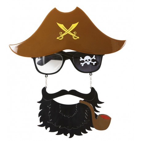 Lunettes de Capitaine Pirate avec Barbe