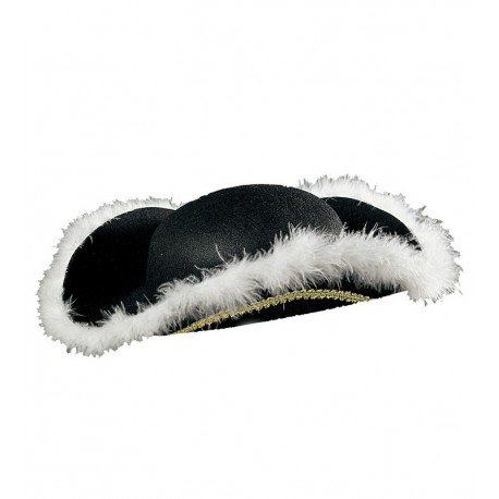 Tricorne avec Bords en Fourrure