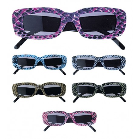 Lunettes serpent rectangulaires