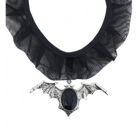 Collier chauve-souris gothique