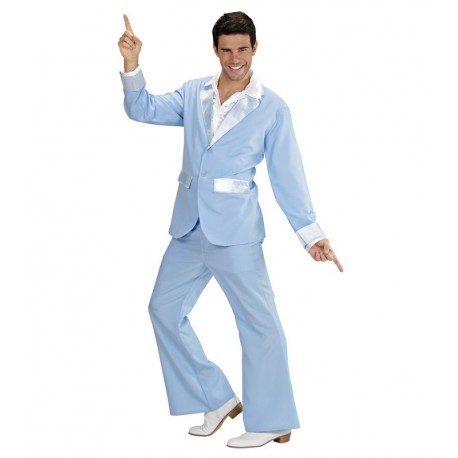 Costumes de Soirée Disco Bleu pour Hommes