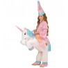 Costume de Licorne Gonflable avec Éventail