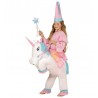 Costume de Licorne Gonflable avec Éventail