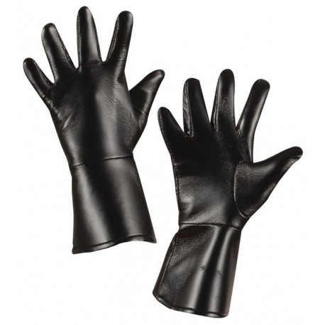 Gants Noir en Cuir Synthétique pour Enfant