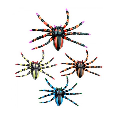 Set de 4 Araignées de couleurs 7,5 cm