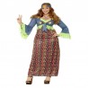 Curvas Hippie Lady Disfraz Multicolor