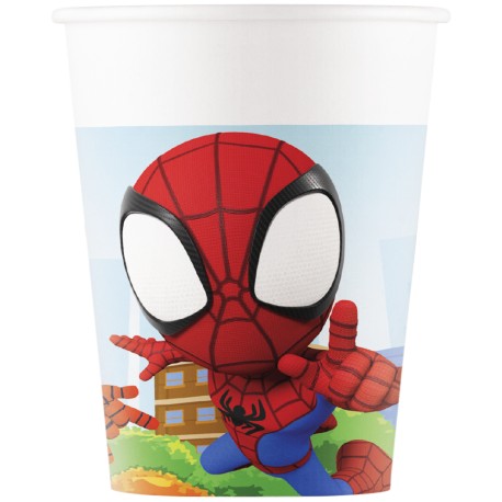 8 Gobelets Spidey 200 ml