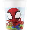 8 Gobelets Spidey 200 ml