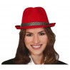 Chapeau de Gangster Rouge