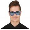 Lunettes bleues avec verres bleus