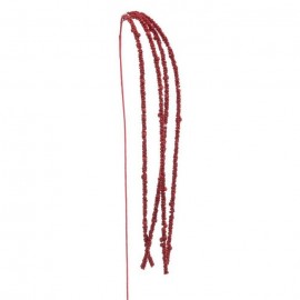 Branche Pailletée Plastique Rouge 140 Cm