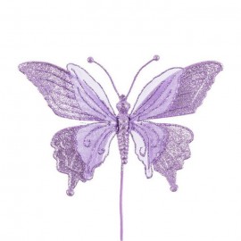 Pique Papillon Tissé Lavande 10 Cm