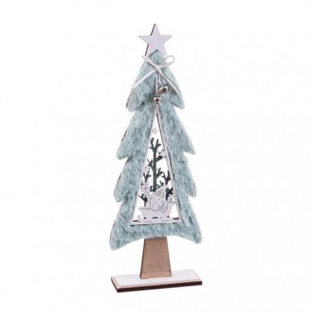 Sapin avec étoffe Bois 13 X 5 X 36 Cm