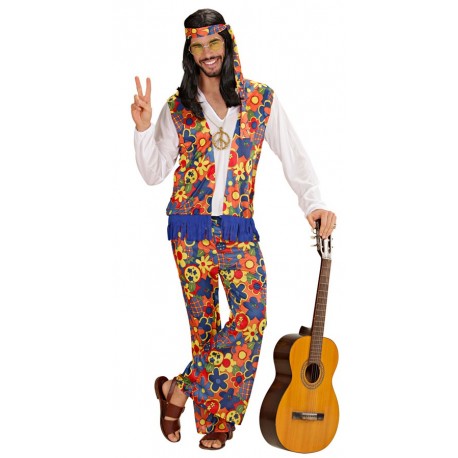 Disfraz de Hombre Hippie Multicolor