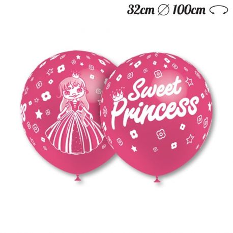 Ballons Motif Sweet Princess 32 cm