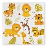 16 Serviettes Motif Jungle 25 cm