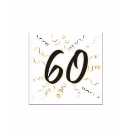 Serviettes 60 Ans