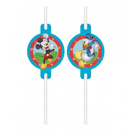 6 Pailles Amusantes Mickey