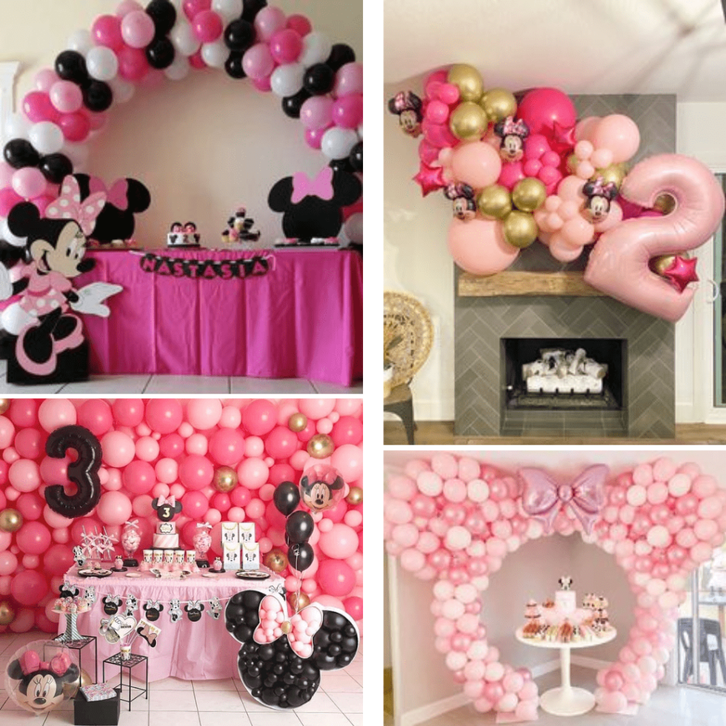 Ballon Anniversaire Minnie Diamant - décorations